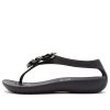 Crocs (WMNS) hengittävät mukavat kevyet mustat sandaalit 205600-060