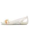 Crocs (WMNS) II litteät valkooranssit sandaalit 204912-12U Crocs (WMNS) II litteät valkooranssit sandaalit 204912-12U