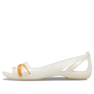 Crocs (WMNS) II litteät valkooranssit sandaalit 204912-12U