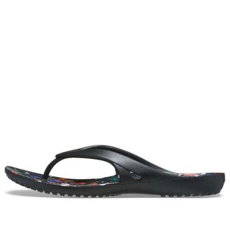 Crocs (WMNS) Kadee 2 Painettu Flip Minimalistinen Casual Flip-Flops Musta 206866-001