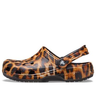 Crocs (WMNS) Klassinen puukengän eläin Printing Ranta Casual Sandaalit Leopardikuvio 206676-90L