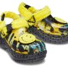Crocs (WMNS) Klassinen puukengät Hymyilevät Kasvot Tyylikkäät Litteät Urheilu Keltaiset Sandaalit 207271-90H