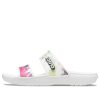 Crocs (WMNS) klassinen solmiovärillinen graafinen sandaali ”Black Green” 207283-94S