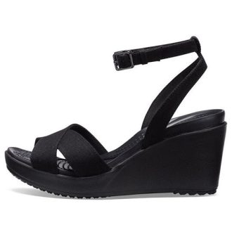 Crocs (WMNS) Leigh II Cross Strap Nilkkasandaalit ”Musta” 204950-060