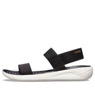 Crocs (WMNS) LiteRide Fashion mustat sandaalit 205106-066