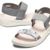 Crocs (WMNS) Literide Graphic Sandaalit ”Grey” 205375-0E9