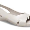Crocs (WMNS) Minimalistiset rento litteät valkoiset sandaalit 206106-018