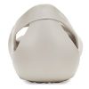 Crocs (WMNS) Minimalistiset rento litteät valkoiset sandaalit 206106-018