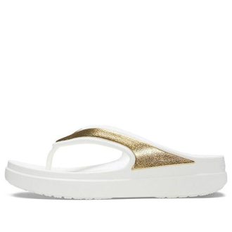 Crocs (WMNS) paksupohjaiset valkokultaiset tossut ”White Gold” 206919-100 Crocs (WMNS) paksupohjaiset valkokultaiset tossut ”White Gold” 206919-100