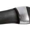 Crocs (WMNS) Sloane Shine Low Slide Flat Rennot mustat hopeatossut ”Black Silver” 206921-001