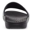 Crocs (WMNS) Sloane Shine Low Slide Flat Rennot mustat hopeatossut ”Black Silver” 206921-001
