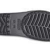 Crocs (WMNS) Sloane Shine Low Slide Flat Rennot mustat hopeatossut ”Black Silver” 206921-001