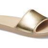Crocs (WMNS) Sloane Shine Low Slide Minimalistiset rento litteät ruskean kullan väriset tossut ”Brown Gold” 206921-212 Crocs (WMNS) Sloane Shine Low Slide Minimalistiset rento litteät ruskean kullan väriset tossut ”Brown Gold” 206921-212