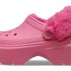 Crocs (WMNS) Stomp vuorattu puukenkä ”Hyper Pink” 208546-6VZ