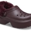 Crocs (WMNS) Stomp vuoratut puukengät ”Dark Cherry” 208546-6WD