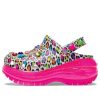 Crocs x Lisa Frank Mega Crush puukengät ”Pink Multi” 207735-6QQ