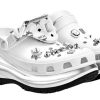 Crocs x MCM Mega Crush puukengät ”White Silver” MEXDAMM08WT