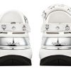 Crocs x MCM Mega Crush puukengät ”White Silver” MEXDAMM08WT