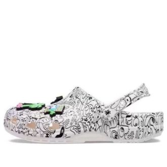 Crocs x Steven Harrington Classic puukengät ”Quickstrike – valkoinen musta” 208145-103