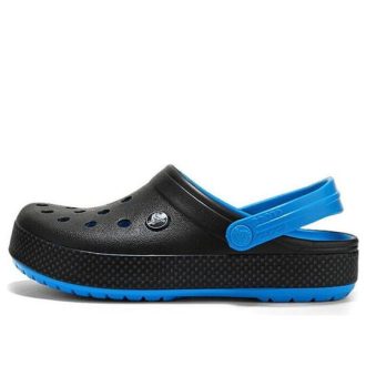 Crocsin kulutusta kestävät kevyet mukavat urheilulliset Unisex mustat siniset sandaalit ”Black Blue” 205237-49S Crocsin kulutusta kestävät kevyet mukavat urheilulliset Unisex mustat siniset sandaalit ”Black Blue” 205237-49S