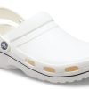 Crocsin kulutusta kestävät liukumattomat urheilulliset Unisex valkoiset mustat sandaalit ”White Black” 205883-126 Crocsin kulutusta kestävät liukumattomat urheilulliset Unisex valkoiset mustat sandaalit ”White Black” 205883-126