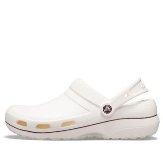 Crocsin kulutusta kestävät mukavat urheilulliset Unisex valkoruskeat sandaalit ”White Brown” 205883-0FW Crocsin kulutusta kestävät mukavat urheilulliset Unisex valkoruskeat sandaalit ”White Brown” 205883-0FW