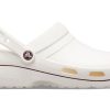 Crocsin kulutusta kestävät mukavat urheilulliset Unisex valkoruskeat sandaalit ”White Brown” 205883-0FW Crocsin kulutusta kestävät mukavat urheilulliset Unisex valkoruskeat sandaalit ”White Brown” 205883-0FW