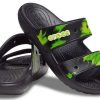 Crocsin pehmeä pohjakenkä musta vihreä unisex ”musta vihreä” 207283-0GU