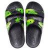 Crocsin pehmeä pohjakenkä musta vihreä unisex ”musta vihreä” 207283-0GU