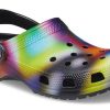 Crocsin värikkäät Crocs Beach Unisex -moniväriset mustat sandaalit 207556-0C4