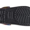 Crocsin värikkäät Crocs Beach Unisex -moniväriset mustat sandaalit 207556-0C4