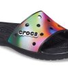 Crocsin värikkäät rento unisex moniväriset mustat tossut 207557-0C4