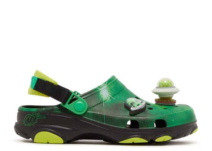 Ron English x All-Terrain Clog ”Area 54 – Green Galaxy”