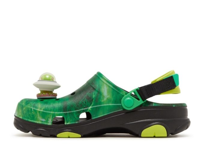 Ron English x All-Terrain Clog ”Area 54 – Green Galaxy”